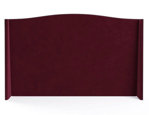 Madeline - Upholstered Floor Standing Wing Studded Velvet Headboard - King Size-Headboards-Belle Fierté