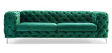 Paria - Contemporary Chesterfield 3 Seater Velvet Sofa-Sofa-Belle Fierté