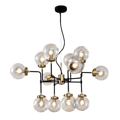 Aurora- Modern Industrial 12 Light Ceiling Pendant Lamp-Ceiling Lamp-Belle Fierté