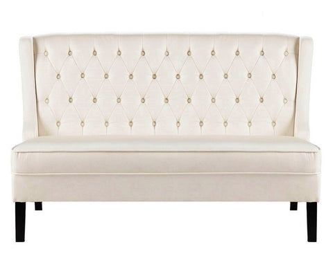 Leah - Upholstered Dining Bench, Chesterfield Banquette Seating-Benches & Ottomans-Belle Fierté