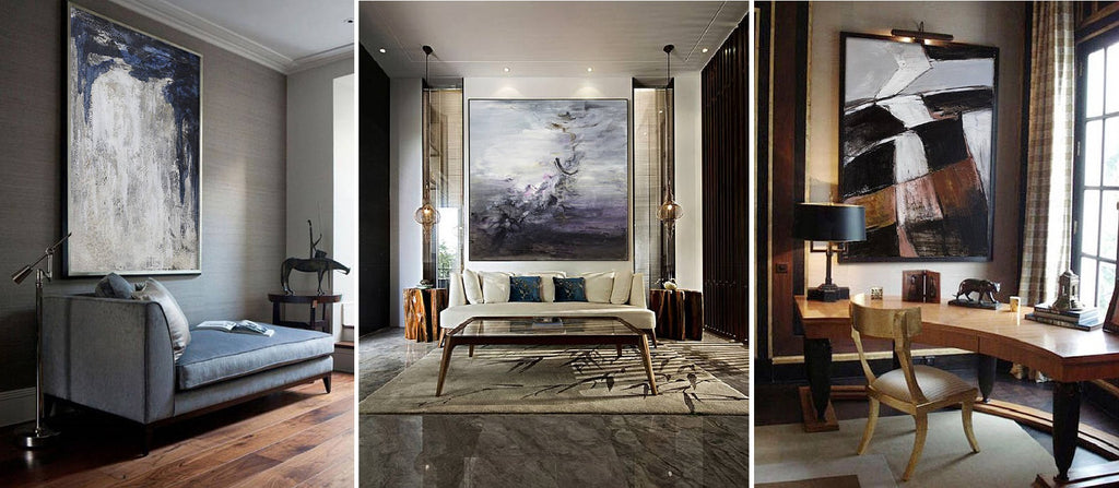 HOW LARGE ABSTRACT PAINTINGS CAN CHANGE YOUR HOME INTERIOR