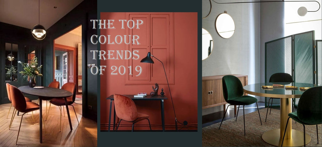 THE TOP COLOUR TRENDS OF 2019 IN INTERIOR DESIGN AND FURNITURE