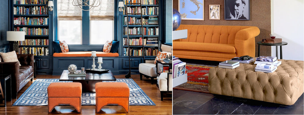 TIMELESS TUFTED OTTOMANS, FOOTSTOOLS AND BENCHES