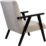 Liam - Velvet Occasional Chair, Retro Armchair