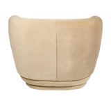 <transcy>Prima - Beige fløyel lenestol</transcy>