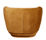 <transcy>Prima - Fauteuil en velours orange brûlé</transcy>