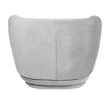 <transcy>Prima - Fauteuil en velours argenté</transcy>