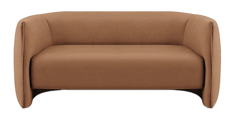 Agnes - 2-Seater Curved Velvet Sofa