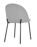 Antonia - Metal Leg Velvet Dining Chair