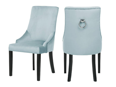 Bremen - Duck Egg Blue Knocker Dining Chair, Set of 2-Chair Set-Belle Fierté