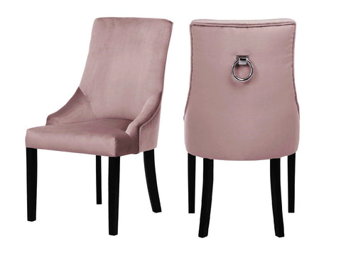 Bremen - Pink Knocker Dining Chair, Set of 2-Chair Set-Belle Fierté
