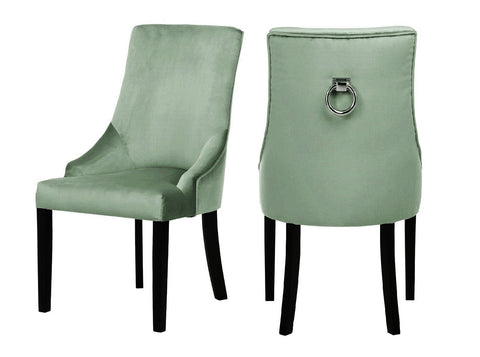 Bremen - Sage Green Knocker Dining Chair, Set of 2-Chair Set-Belle Fierté