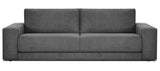 Belmont - Charcoal Grey Velvet 3 Seater Sofa Bed-Sofa-Belle Fierté