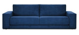 Belmont - Navy Blue Velvet 3 Seater Sofa Bed-Sofa-Belle Fierté