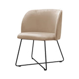 Chiara - Velvet Dining Chair, Metal Base Chair-Chair-Belle Fierté