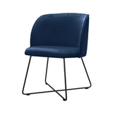 Chiara - Velvet Dining Chair, Metal Base Chair-Chair-Belle Fierté