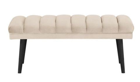 Claire - Velvet Sitting Bench-Benches & Ottomans-Belle Fierté