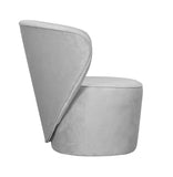 Eden - Velvet Armchair, Curved Occasional Chair