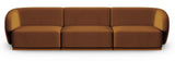 Emma - Burnt Orange Velvet Modular 3 Seater Sofa