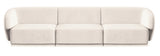 Emma - Cream Velvet Modular 3 Seater Sofa