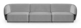 Emma - Grey Velvet Modular 3 Seater Sofa