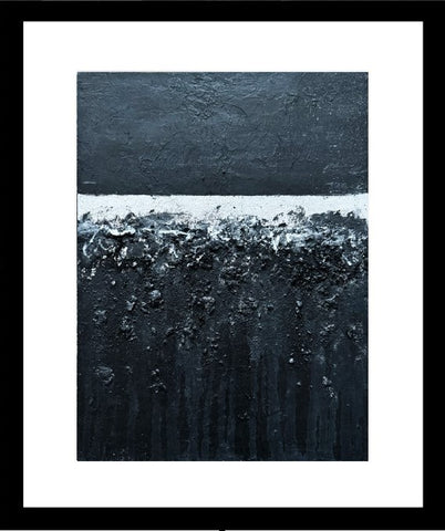 <transcy>Ingelijst klein acryl canvas schilderij - Zilveren bomen</transcy>