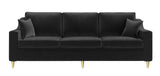 Keston - Black Velvet Sofa Bed