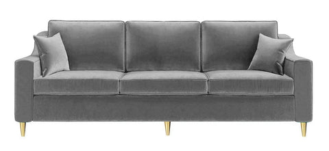 <transcy>Keston - Canapé-lit et fauteuil, ensemble de canapés modernes - Gris</transcy>