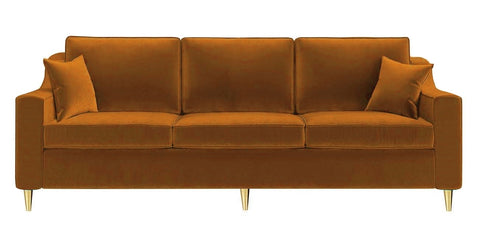 Keston - Orange Velvet Sofa Bed