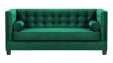 Larsson - Emerald Green Velvet Sofa Bed-Sofa-Belle Fierté