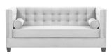 Larsson - Light Grey Velvet Sofa Bed-Sofa-Belle Fierté