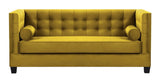 Larsson - Mustard Velvet Sofa Bed-Sofa-Belle Fierté