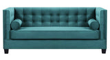 Larsson -Teal Velvet Sofa Bed-Sofa-Belle Fierté