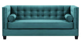 Larsson -Teal Velvet Sofa Bed-Sofa-Belle Fierté