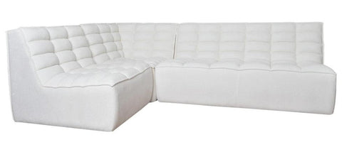 Luca - Modern 5-Seater Modular Corner Sofa, Tufted Sectional