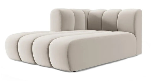 Lunar - Left Chaise Lounge, Modular Sofa, Curved Sectional