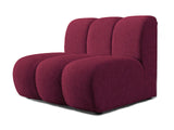 Lunar - Burgundy Bouclé Single Centre Modular Unit