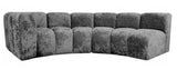 Lunar - Grey Curved Sectional Sofa