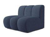 Lunar - Navy Blue Bouclé Single Centre Modular Unit