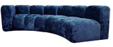 <transcy>Calne - Elegant 4 -sitsig Chesterfield sammet soffa</transcy>