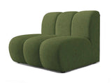 Lunar - Olive Green Bouclé Single Centre Modular Unit