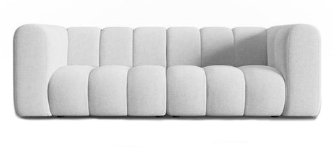 Lunar - Light Grey Bouclé Sectional Sofa