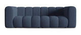Lunar - Navy Blue Bouclé Sectional Sofa