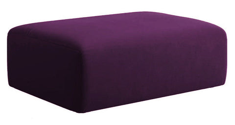 <transcy>Presto - Contemporary Samt Sessel Ottoman Sofa Set - Marineblau/Orange</transcy>