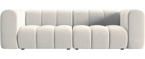 Pascal - 3-Seater Ivory Modular Sofa, Bouble Sectional
