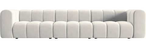 Pascal - 5-Seater Ivory Modular Sofa, Bouble Sectional
