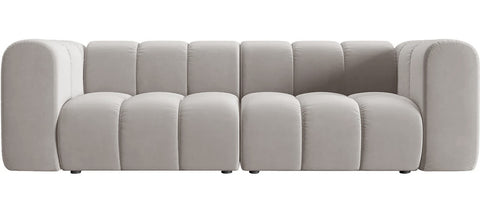Pascal - 3-Seater Mink Modular Sofa, Bubble Sectional
