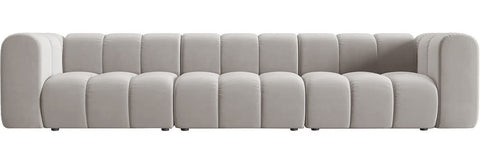 Pascal - 5-Seater Mink Modular Sofa, Bouble Sectional
