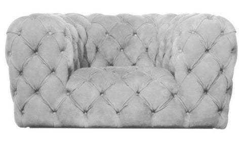 <transcy>Preston- Luksus, moderne, fullt tuftet semsket sofa</transcy>