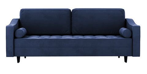 Sofia - Navy Blue 3-Seater Sofa Bed